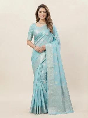 linenblendsilverzarisaree pastelblue